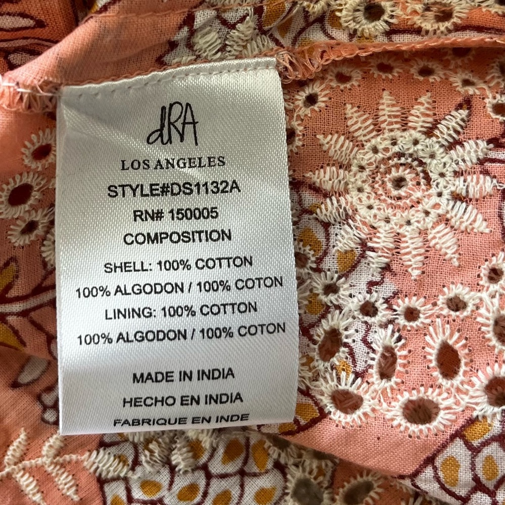 DRA DORA DRESS SIZE MEDIUM PRAIRIE COTTAGECORE FEMININE DAINTY PRETTY STYLISH - Picture 6 of 12